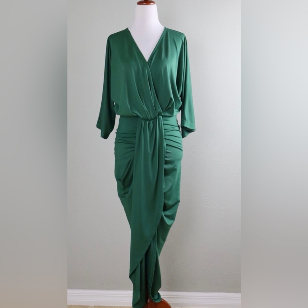 Baltic Born Deep Green Long Sleeve Dress